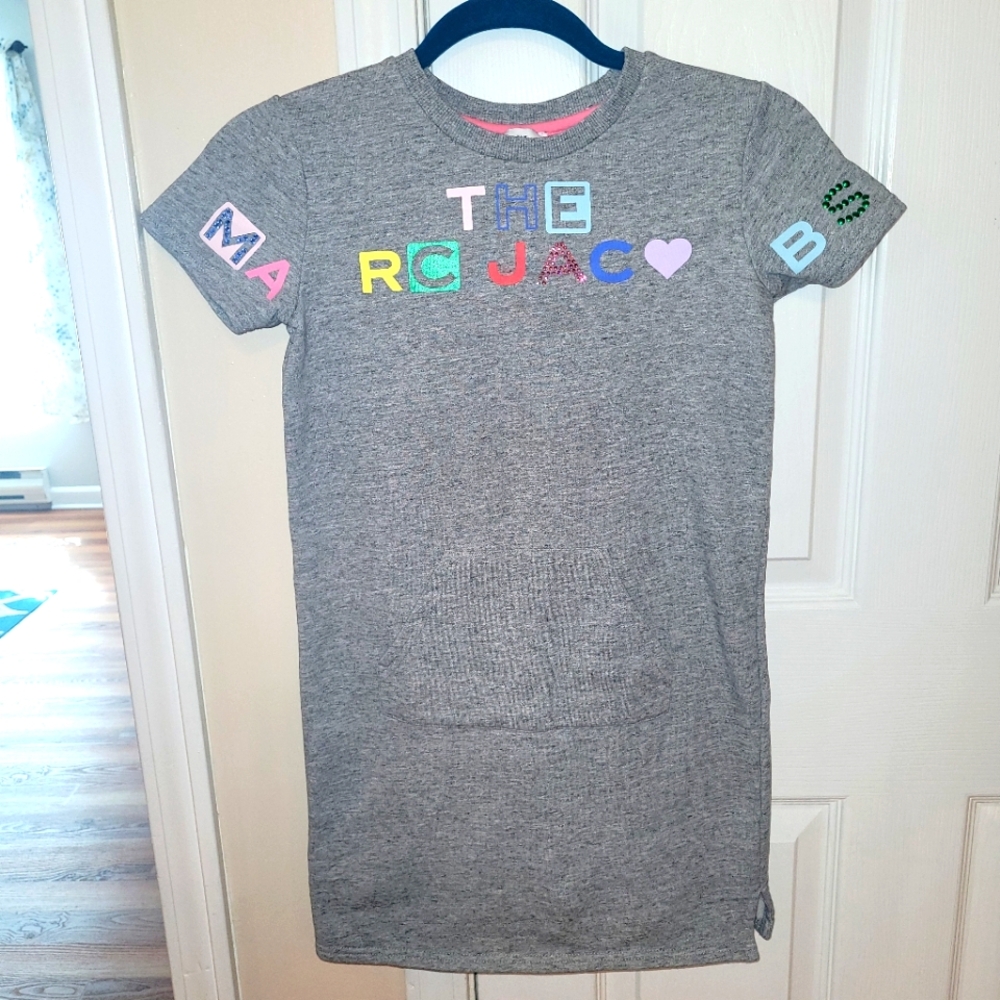 Gray The Marc Jacobs Girls T-Shirt Jersey Dress